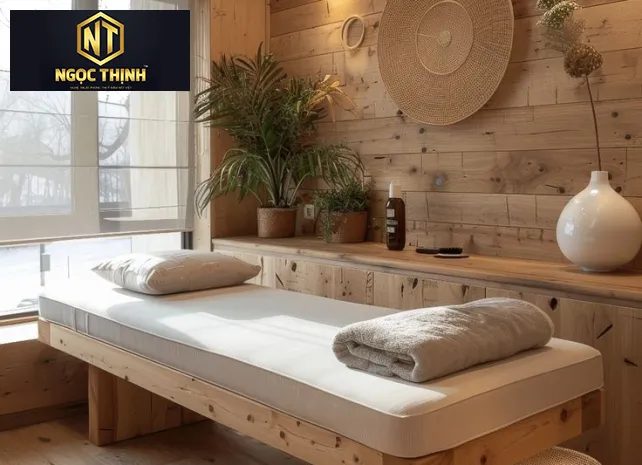 GIƯỜNG GỖ SPA ĐƠN GIẢN GIÁ RẺ - GGS09